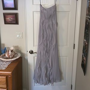WHITE by Vera Wang flowy bridesmaid dress in Stone